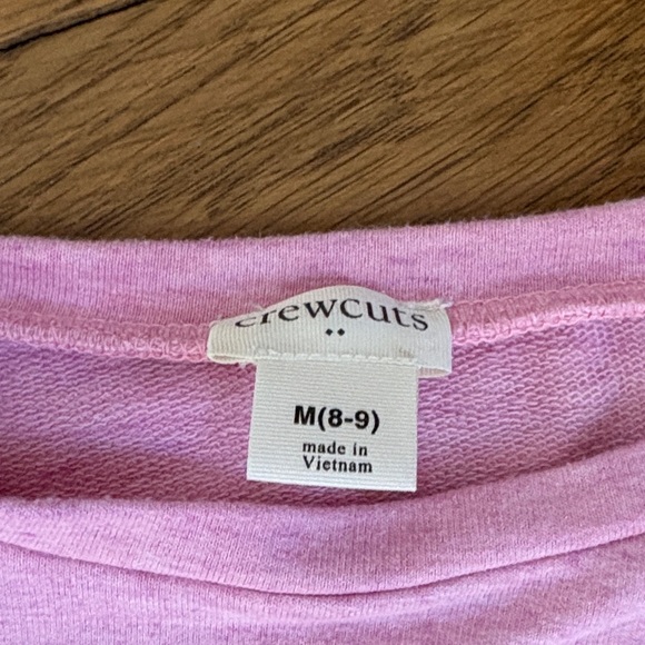 Crewcuts Light Pink Heart Sweatshirt - Picture 2 of 3